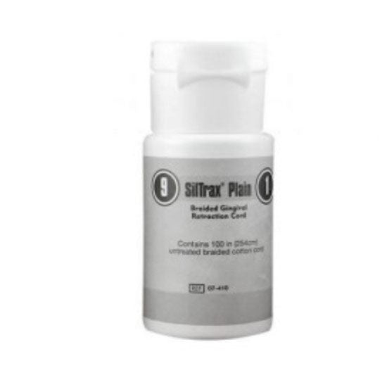 Pascal 07-410 Sil-Trax Plain #9 Medium Braided Gingival Retraction Cord 100 Pascal 07-410 Sil-Trax Plain #9 Medium Braided Gingival Retraction Cord 100